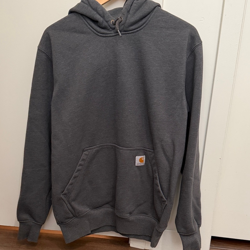 Carhartt Men's Gray Rain Defender Loosefit Heavyweight Hoodie